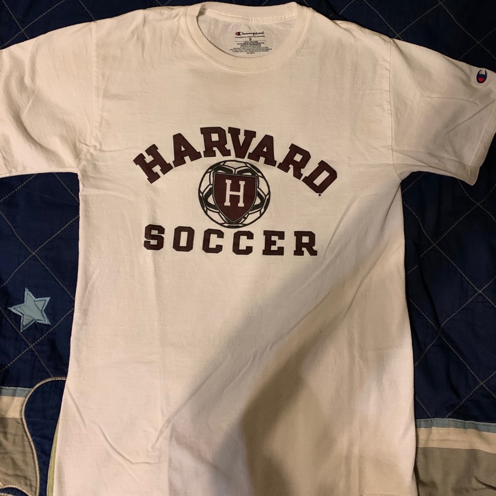White Champion “Harvard Soccer” T-Shirt